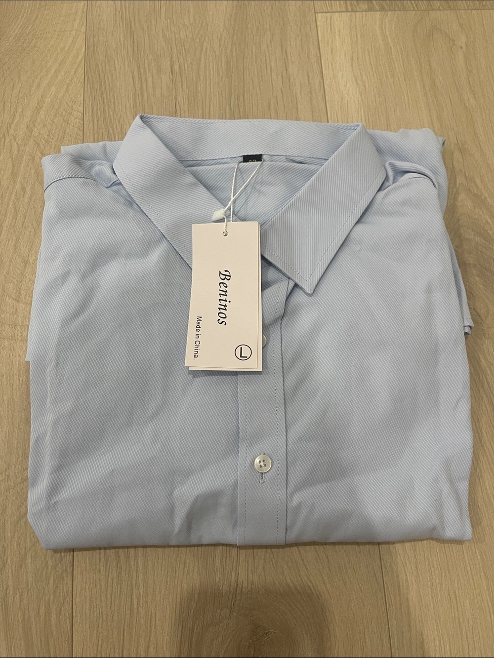 COS Men's Light Blue Dress Shirt - Point Collar